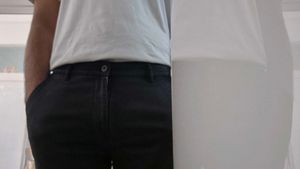 Crimson Club Black Straight-Fit Trousers Size 32