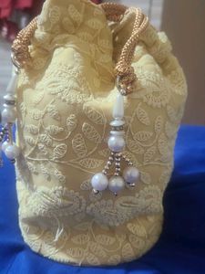 Lime Yellow Potli Bag