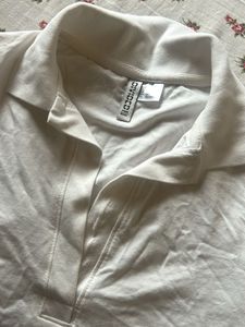 H&amp;M Vintage White Polo Shirt