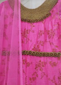 Pink Anarkali Suit with Dupatta
