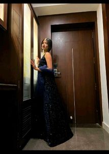 Designer Navy Blue🧿 Lehenga Choli with Net Dupatt