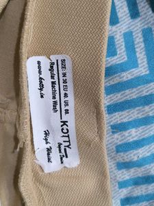 Elegant Beige high waist trousers