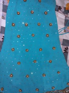 Teal Beaded Lehenga