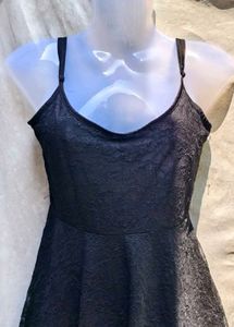 I. Black Lace Mini Dress