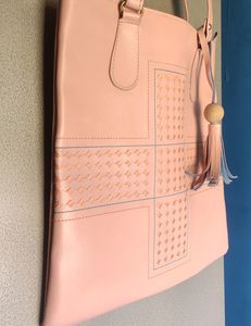 PINK HANDBAG/TOTE BAG//