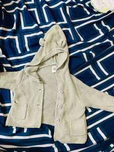 GAP Kids Bear Hoodie Cardigan