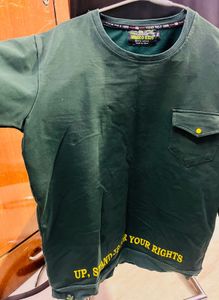 bottle green t-shirt