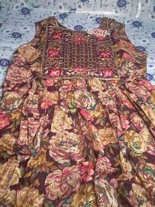 Floral Embroidered Kurta &amp; Dupatta