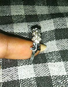 Star Detail Silver Ring