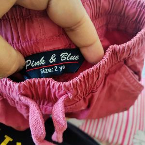 Blush Coloured Cotton Pants