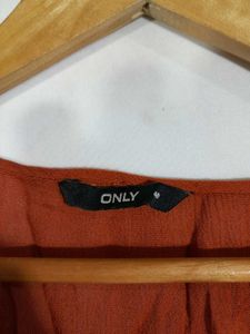 Only Branded Rust Color Top For Women&#39;s
