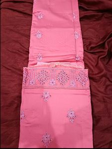 Unstriched Suit Piece Stone And Thread Work