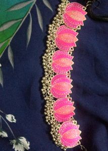 Pink Lotus Design Chokar 🌷Not Used