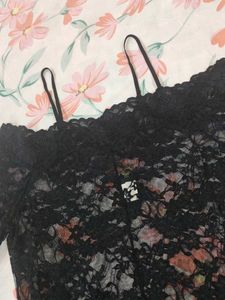 Black Lace top / Mini Dress