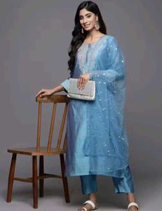 Elegant Blue Kurta Set