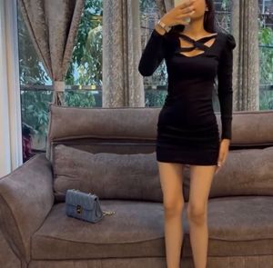 Black Bodycon Mini Dress