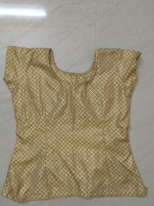 Brocade Slip On Blouse