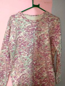 Pink Camo Long Sleeve Tee