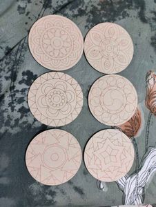 Set of 6 Mandala Coasters