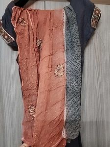 Dark Grey Partywear Kurti