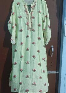 Lemon Green Kurta Set