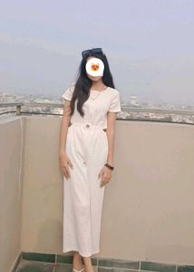 Pretty in White | Crinkle Cotton Jumpsuit