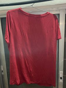 Red Pearl Embellished Top