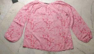 Van Heusen Pink Floral Print Top