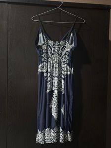 Elegant Blue Sundress
