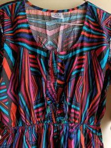 Multi Color A- Line Maxi Dress Fits All Size