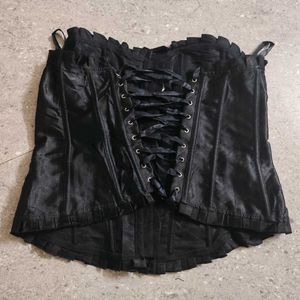 Black Satin Corset