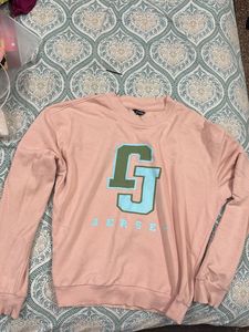 Cute Pink "Jersey" Sweatshirt