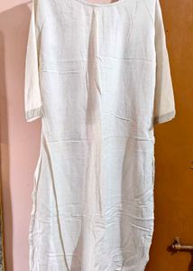 Elegant White Printed Kurta