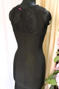 Black Sheath Dress with Lace