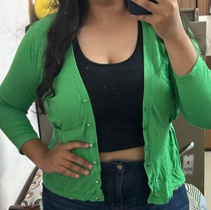 Green Cardigan