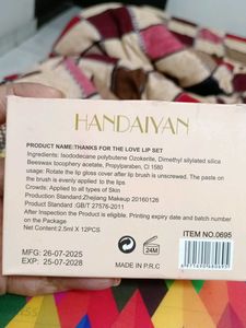 Handaiyan Lip Set (Brand New- Without Price Tag)