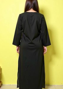 Printed Black Kurta Ladies Women