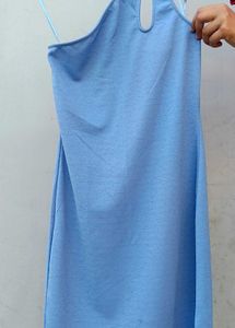 Blue One Shoulder Dress