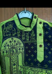 Baby Boy Green Kurta