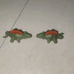 Vintage Alligator Toy Set Of 2
