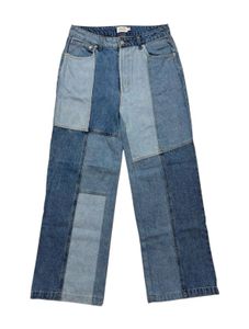 Unisex Patchwork Denim Jeans