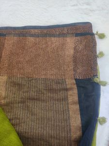 COTTON BLEND SAREE