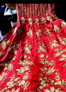 Red & Gold  ethnic gown