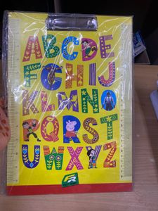 Alphabetics school Exam Clipboard For Kids