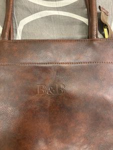 Brown Leather Tote Bag
