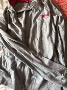 Grey Zip-Up Hoodie