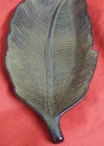 Ceramic Leaf Serving Tray