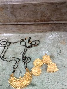 Mangalsuthra With Earrings