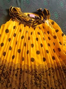 Yellow Balloon Tops For Baby Girl