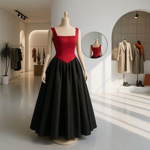 Red & Black Formal Dress